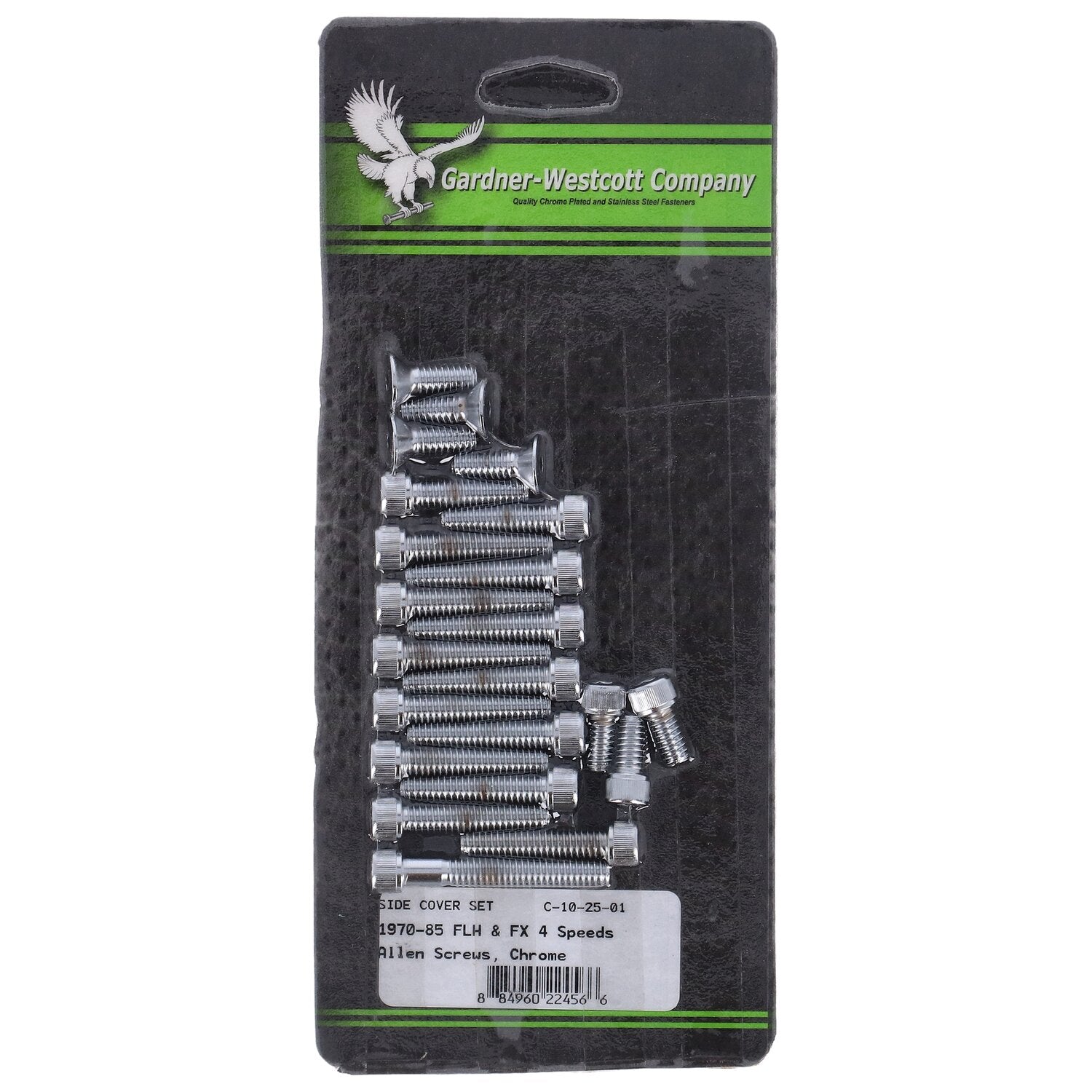 Gardner-Westcott Big Twin side cover mount kit chrome allen