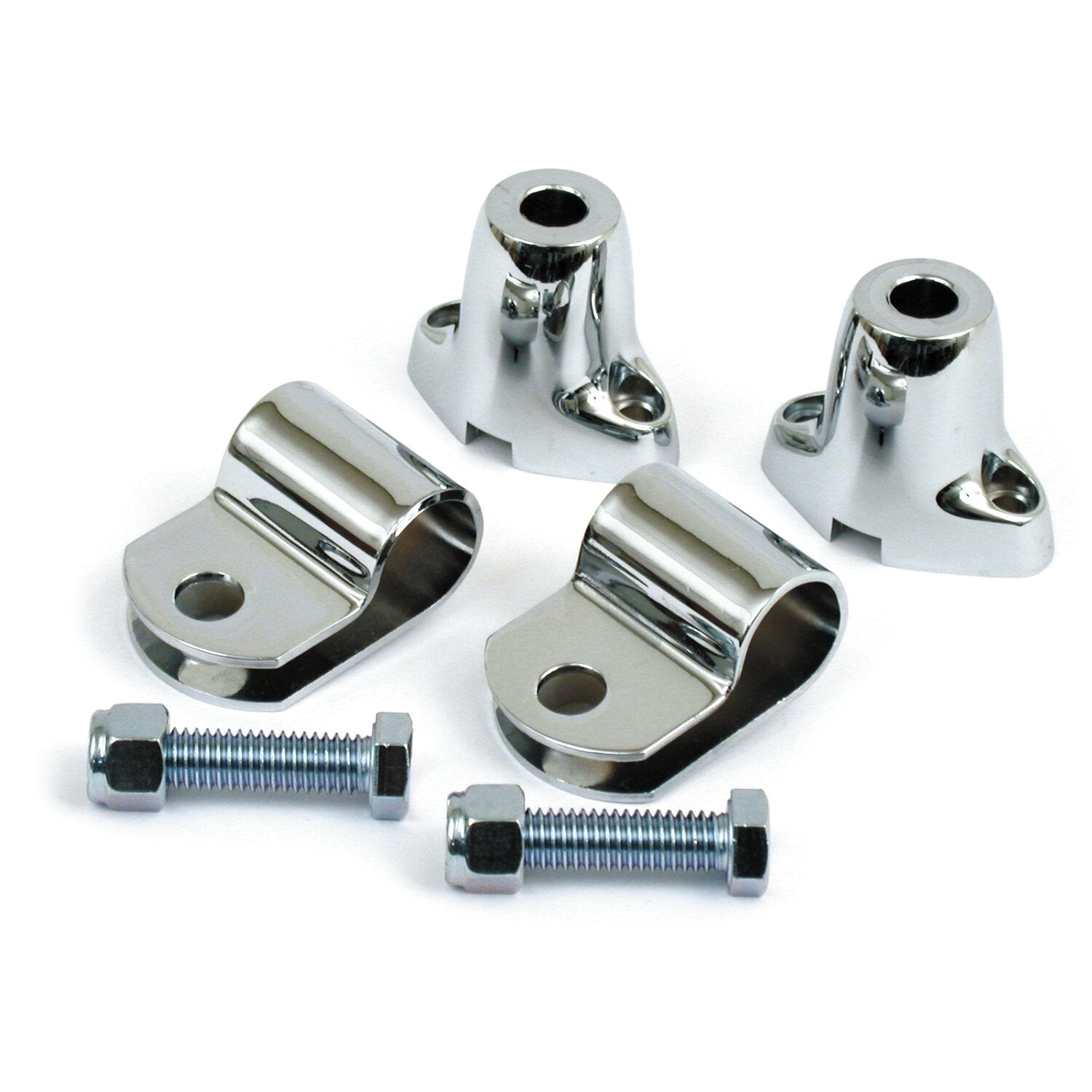 MCS Spotlamp & turn signal mount kit - Chrome