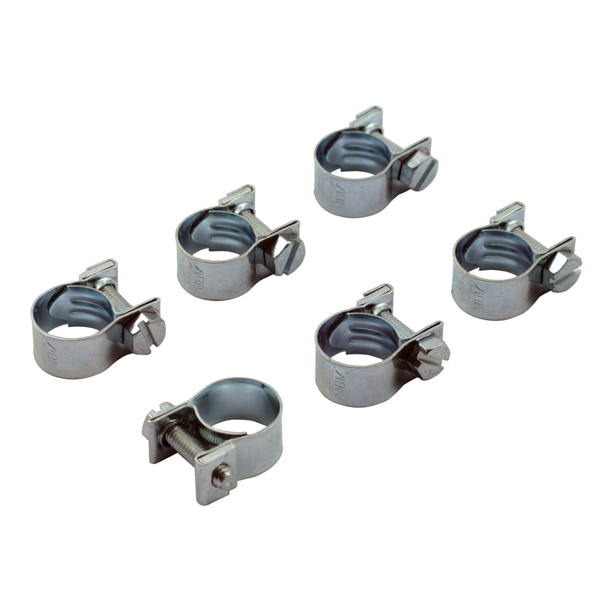 Aba hose clamps 12mm for 1/4" hose - Zinc plated
