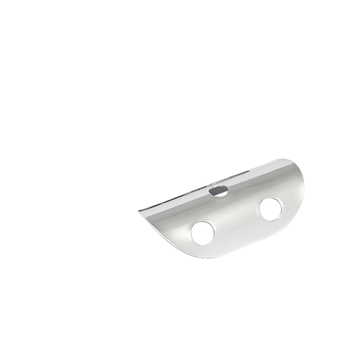 MCS Universal bullet hole heat shield 4" long chrome