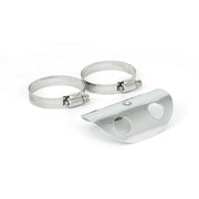 MCS Universal bullet hole heat shield 4" long chrome