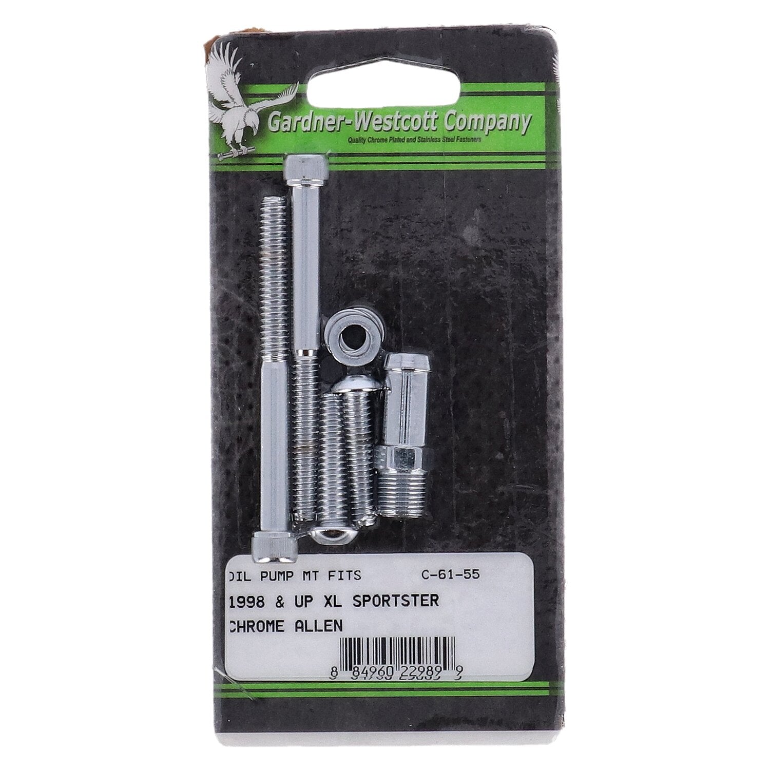 Gardner-Westcott oil pump mount kit - Chrome allen