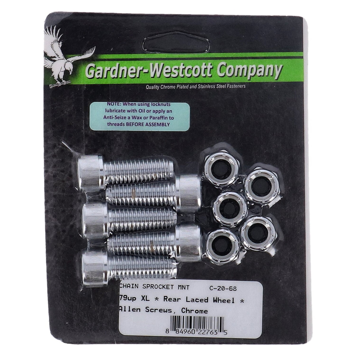 Gardner-Westcott Rear sprocket Mount kit allen chr
