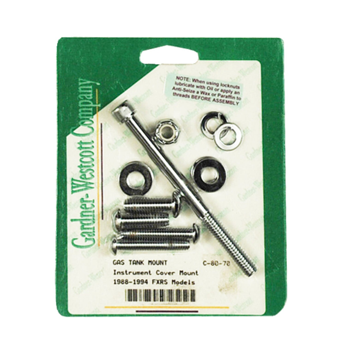 Gardner-Westcott gas tank mount kit - Allen - Chrome