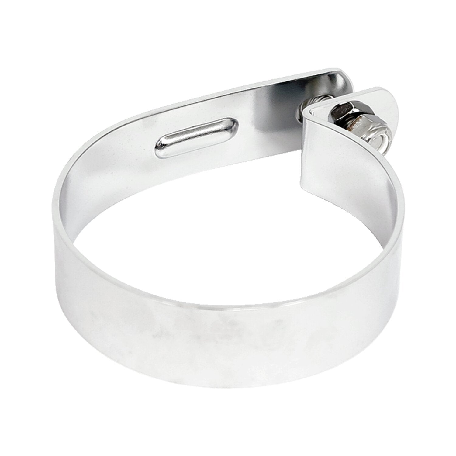 MCS Muffler short P-clamp 3-1/4" - Chrome steel