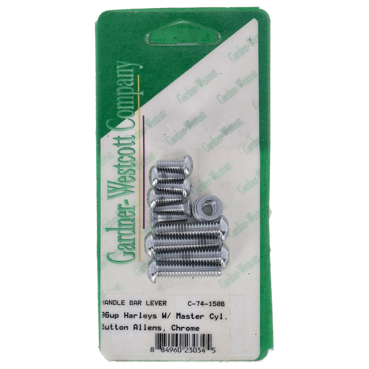 Gardner-Westcott Handlebar control screw kit button chr