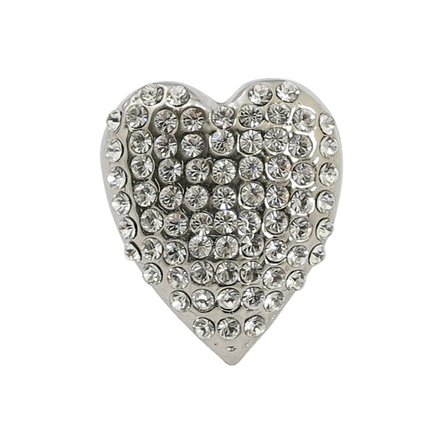 MCS License plate mount kit Heart - Chrome/Diamonds