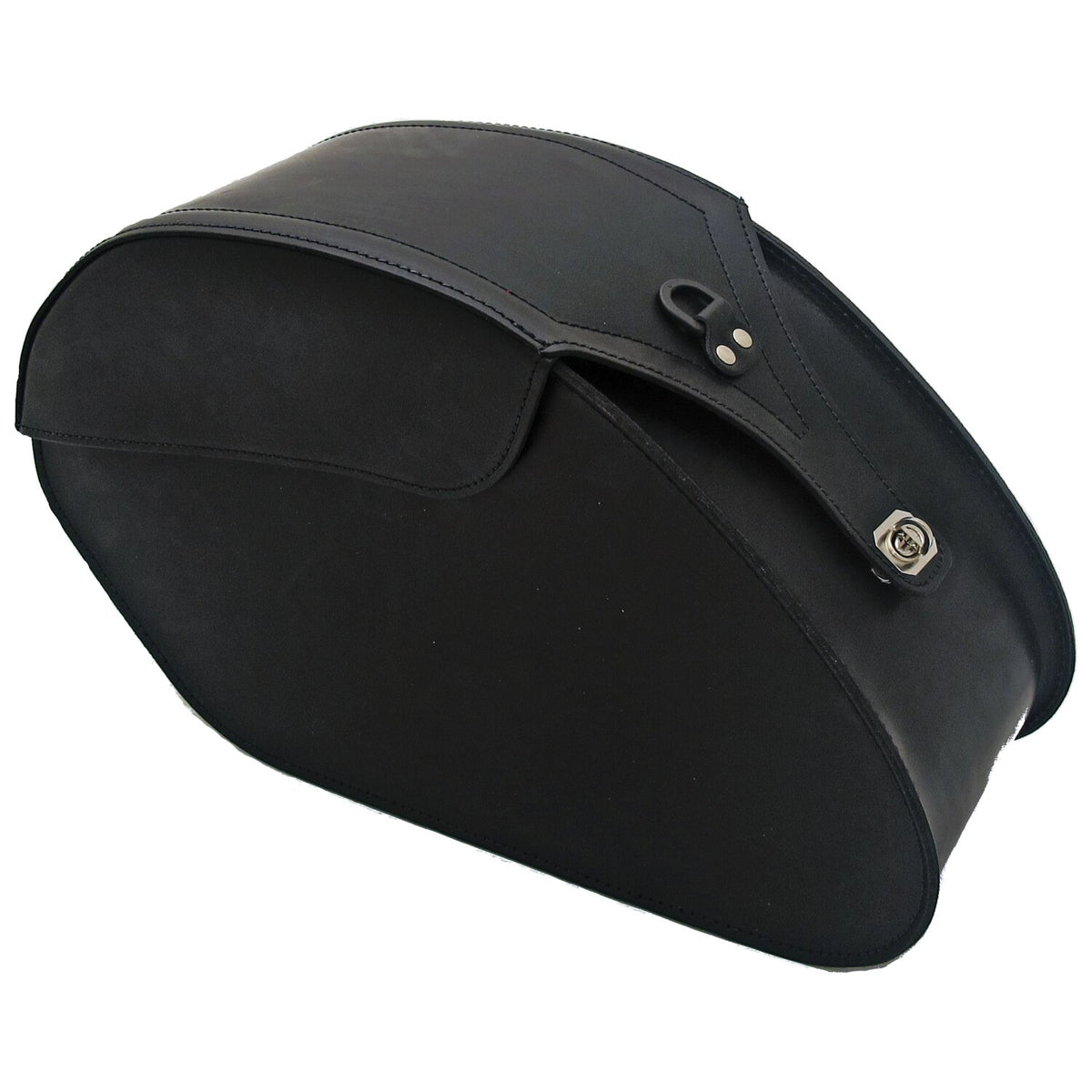 MCS reinforced rigid leather saddlebag set - 28 liter