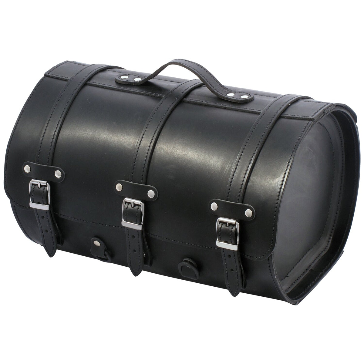 MCS motorcycle leather suitcase - 32 liter - Black