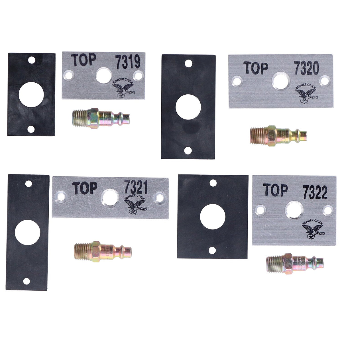 MCS Brake bleeder air kits (4-p)