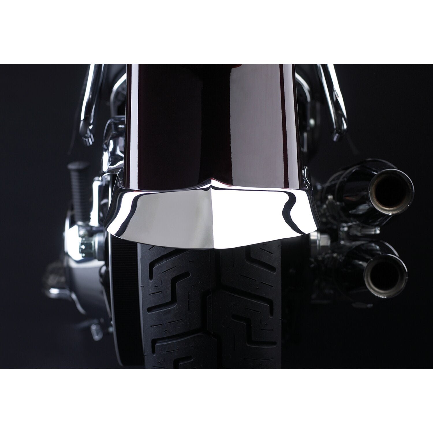 National Cycle cast rear fender tip - Chrome