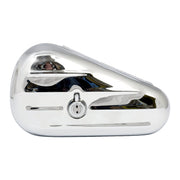 MCS Teardrop tool box ribbed - Chrome