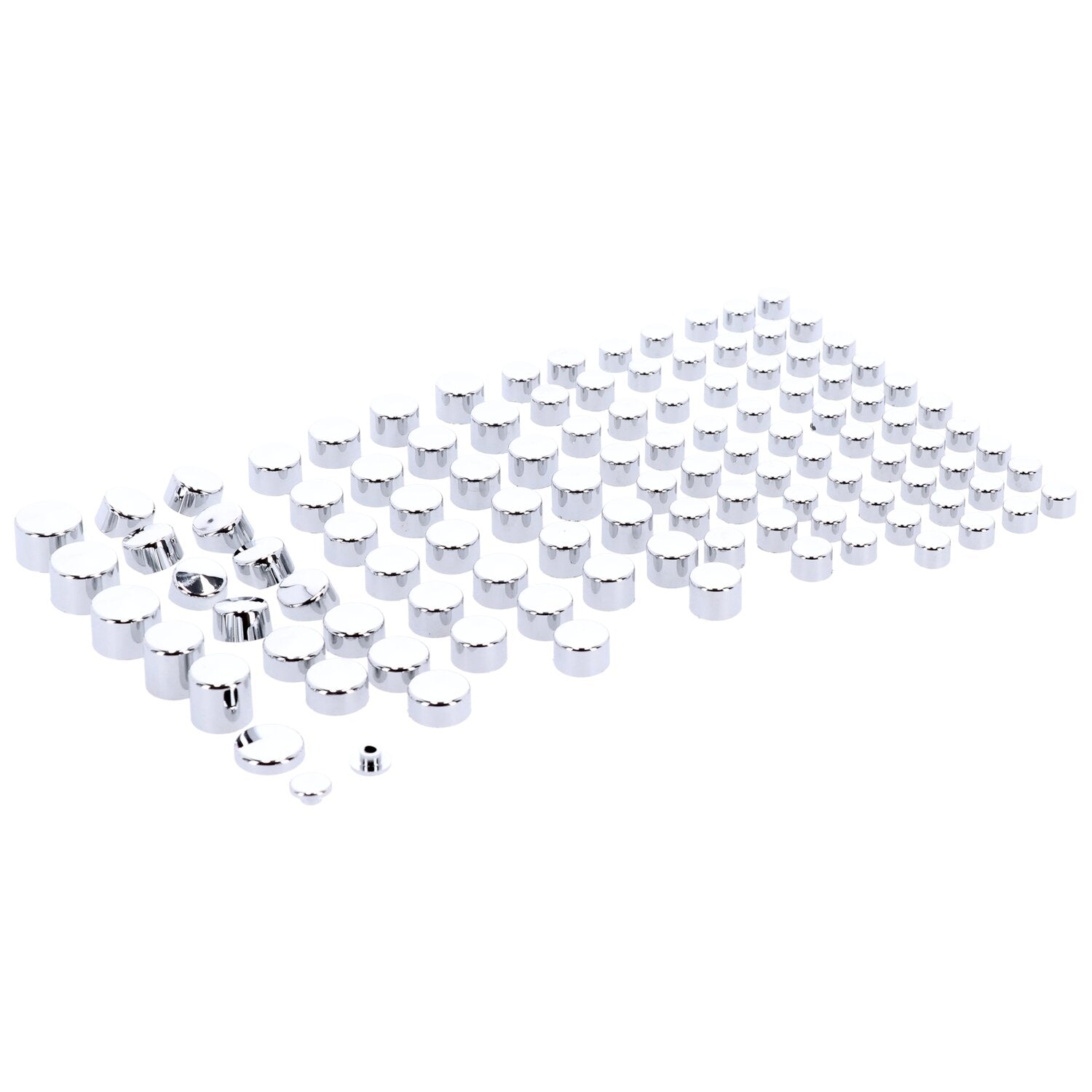MCS Smoothtopps push-on cover set (111pc) - Chrome