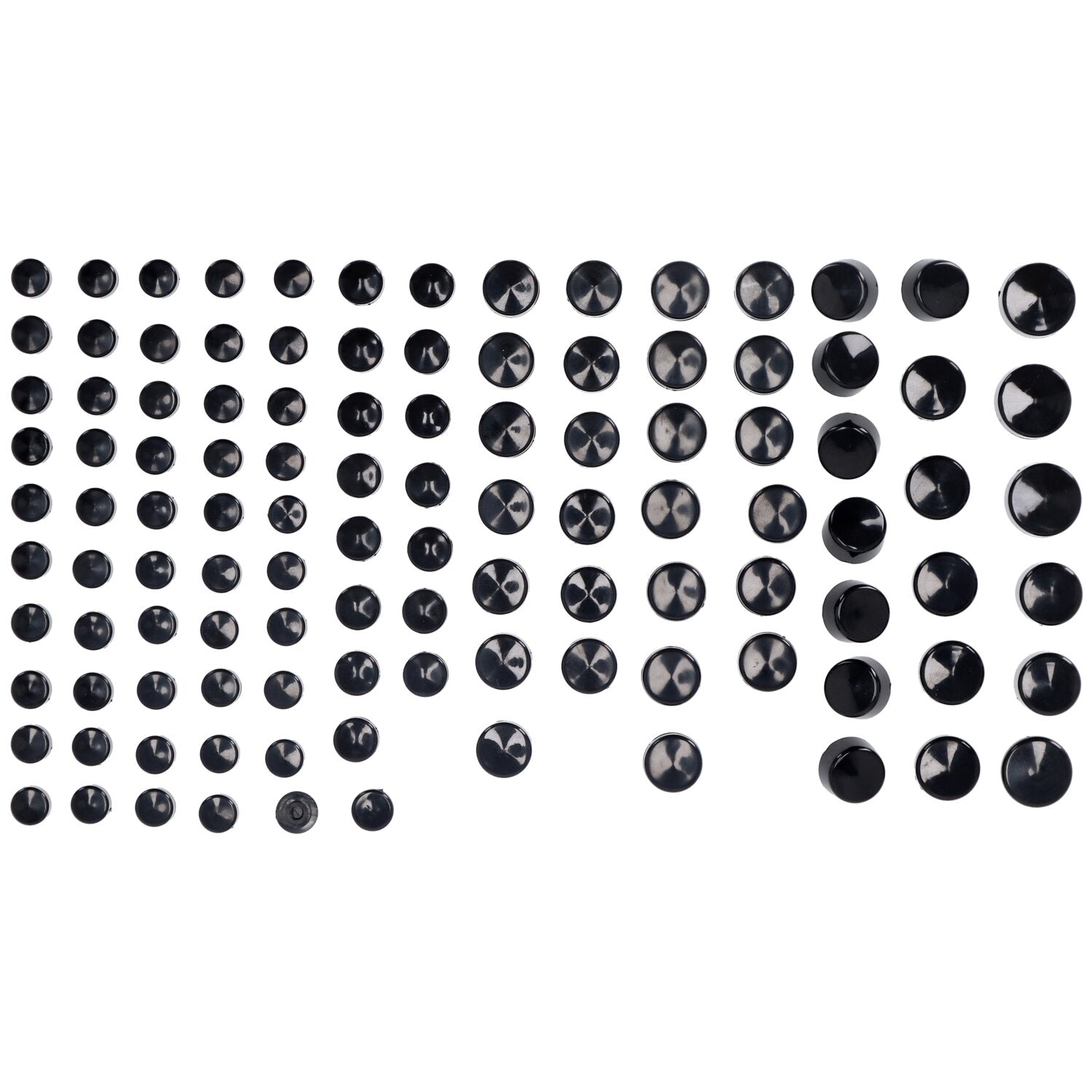 MCS Smoothtopps push-on cover set (111pc) - Black