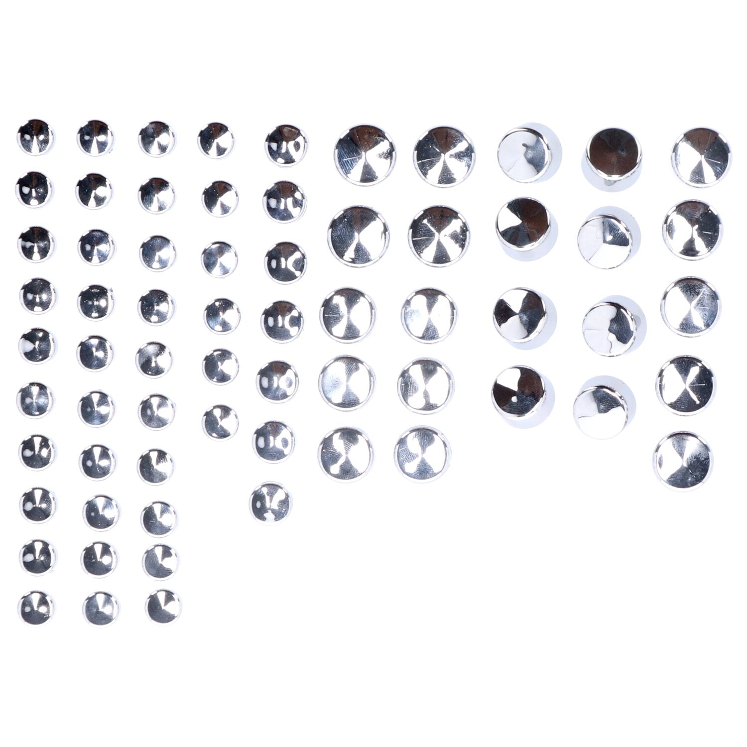 MCS Smoothtopps push-on cover set (76pc) - Chrome