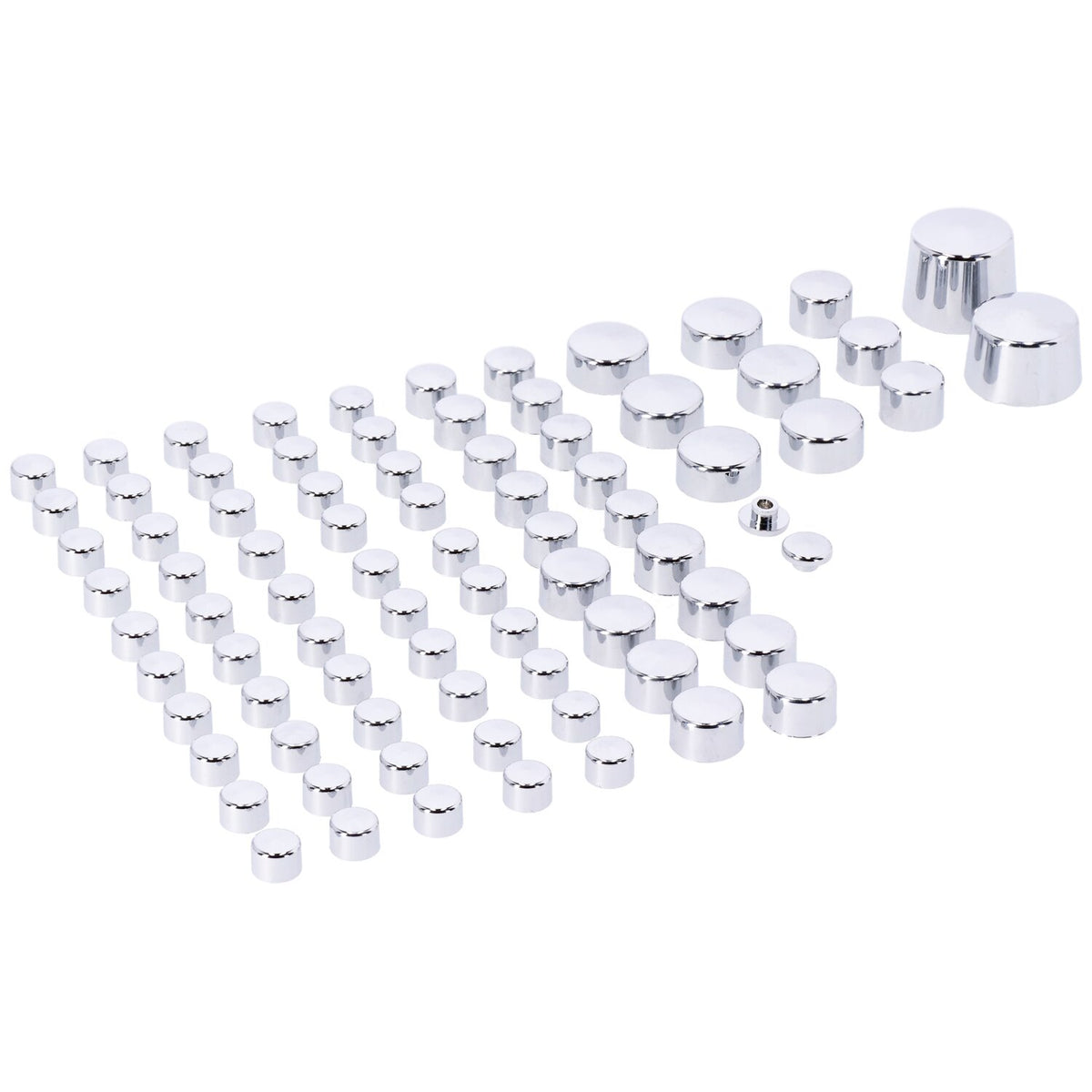 MCS Smoothtopps push-on cover set (81pc) - Chrome
