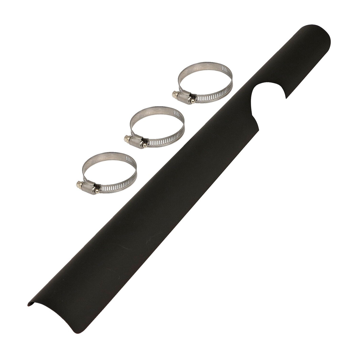 MCS FLT header heat shield lower right - Black