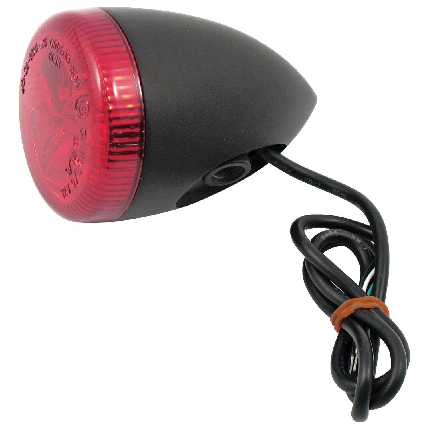 MCS 3-1 LED bullet taillight / turn signal combo - Black - Red