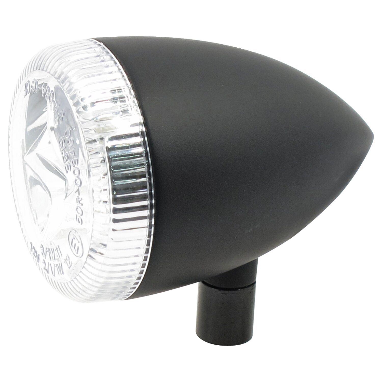 MCS 3-1 LED bullet taillight / turn signal combo - Black - Clear