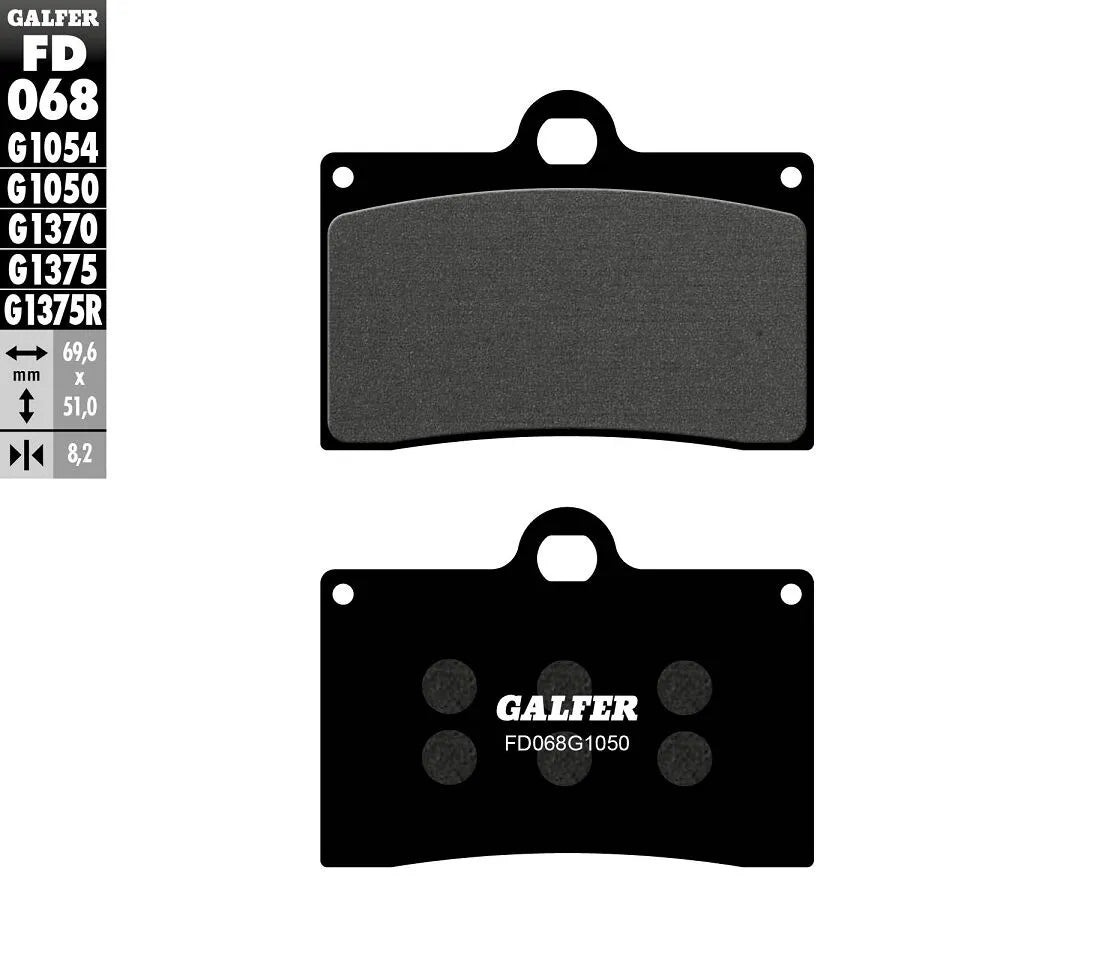 Galfer Semi-metallic Bromsbelägg - Mångsidig Prestanda - Fram