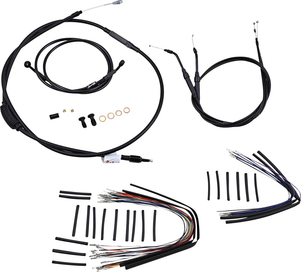 BURLY BRAND Handlebar Cable/Line Kit for Ape Hangers