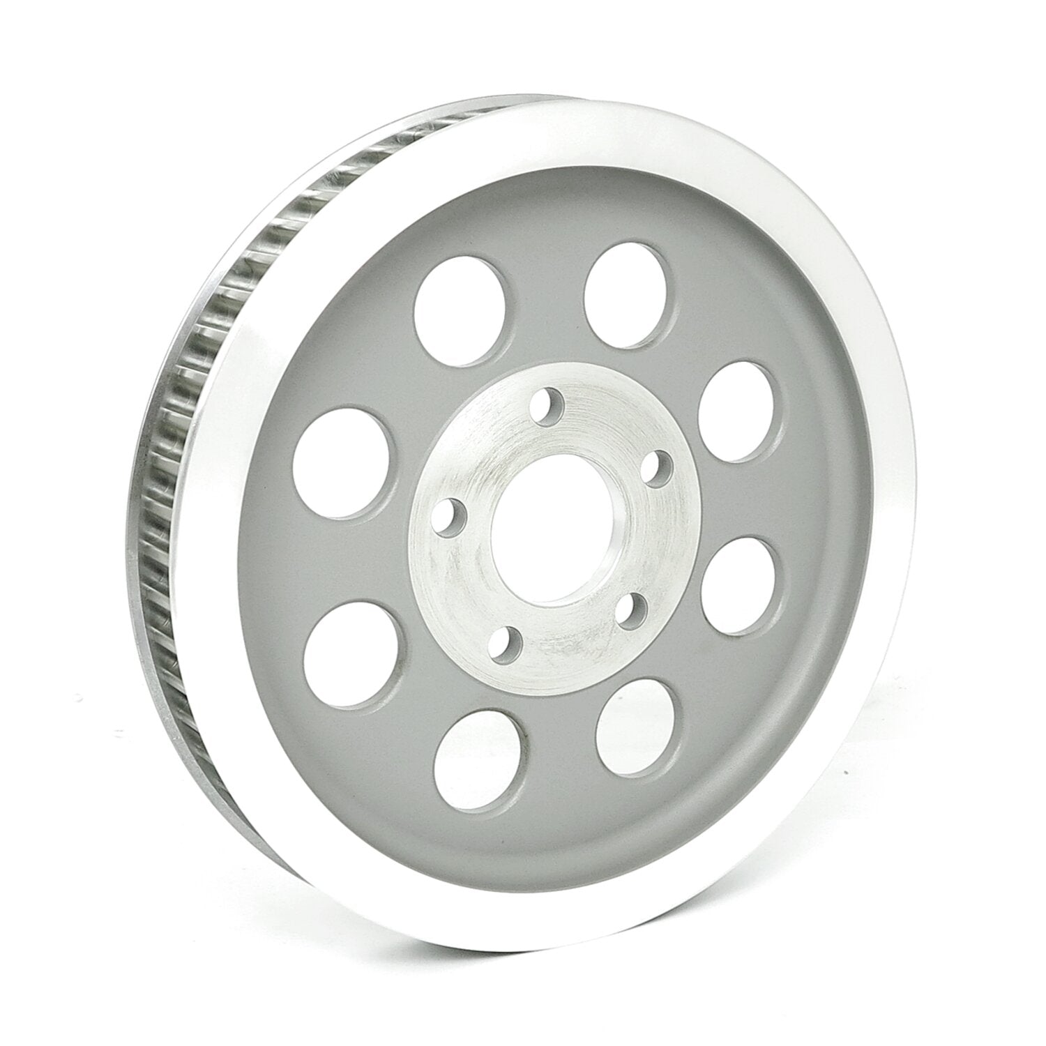 MCS Reproduction OEM style wheel pulley 61t 1-1/8" belt - Silver