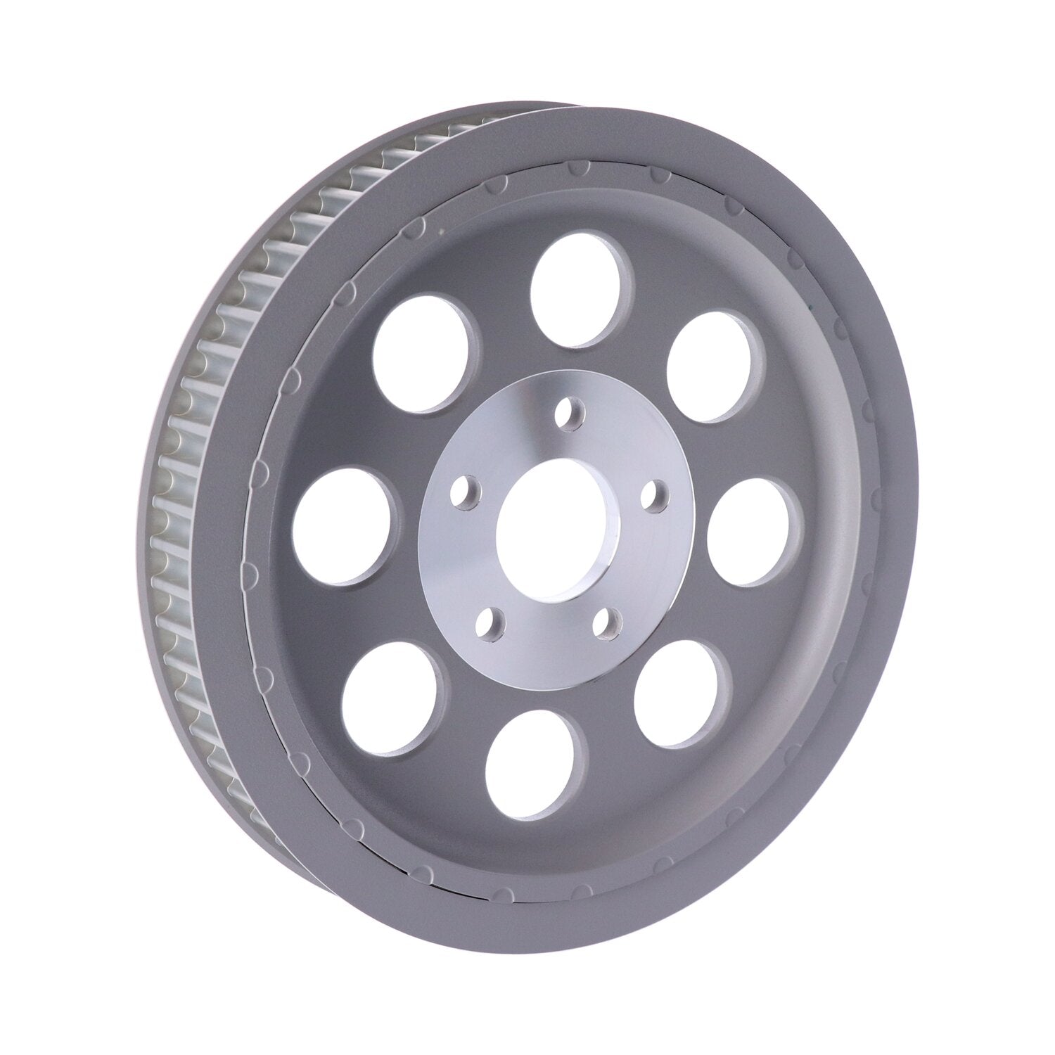 MCS Reproduction OEM style wheel pulley 65t 1-1/2" belt - Silver