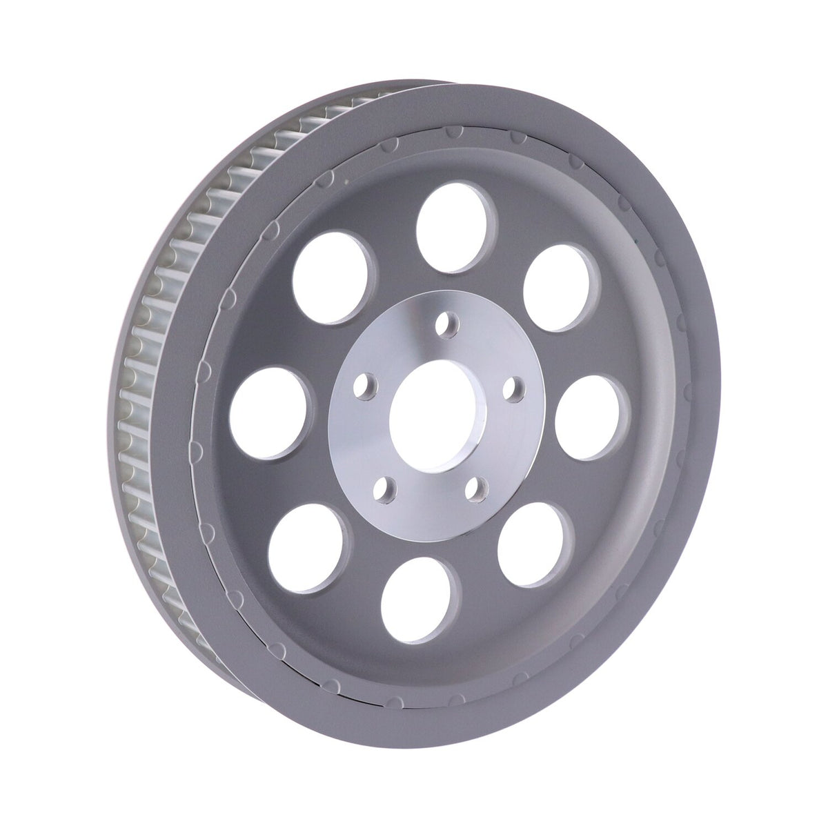 MCS Reproduction OEM style wheel pulley 65t 1-1/2" belt - Silver