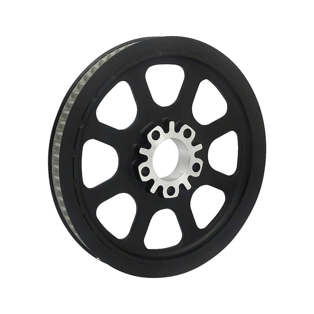 MCS Reproduction OEM style wheel pulley 70t 1-1/8" belt - Black