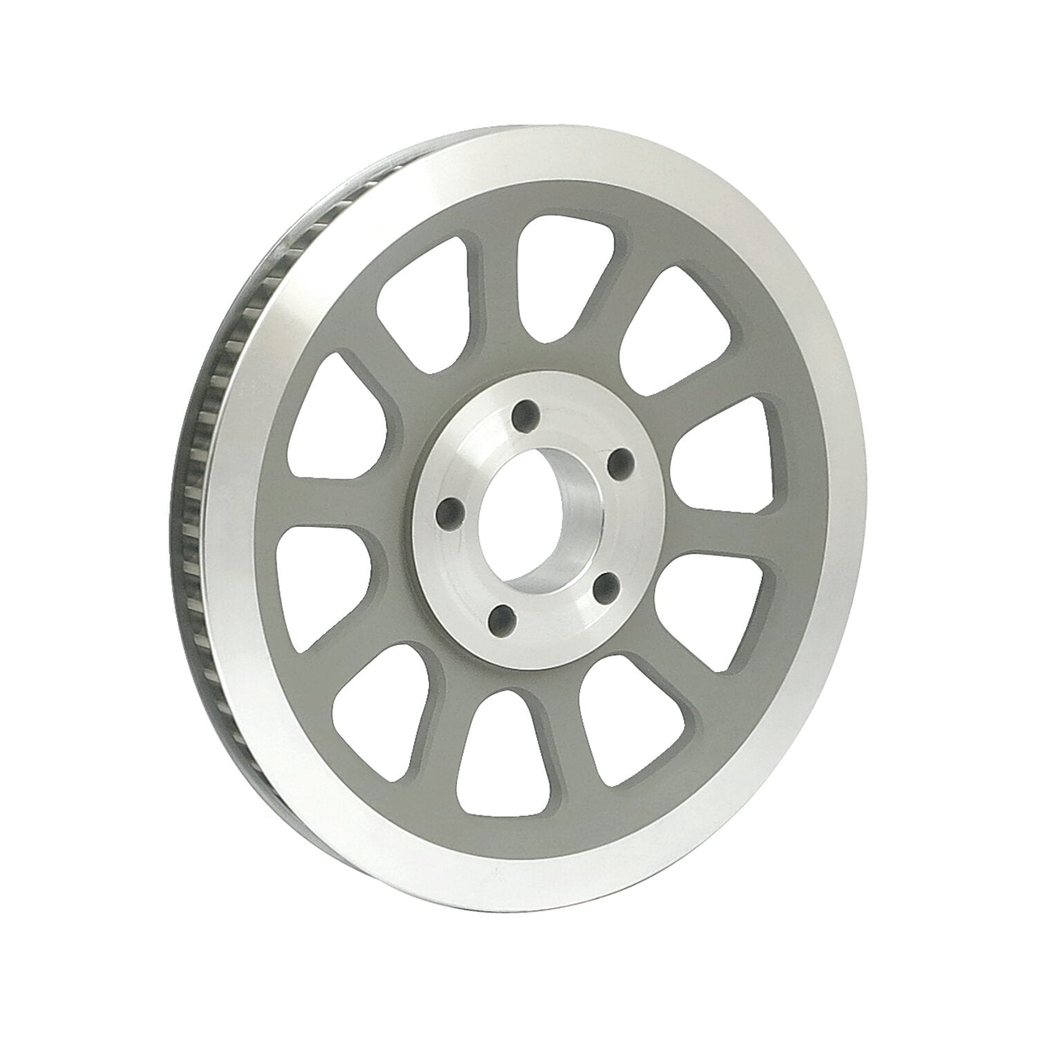 MCS Reproduction OEM style wheel pulley 66t 20mm belt - Silver