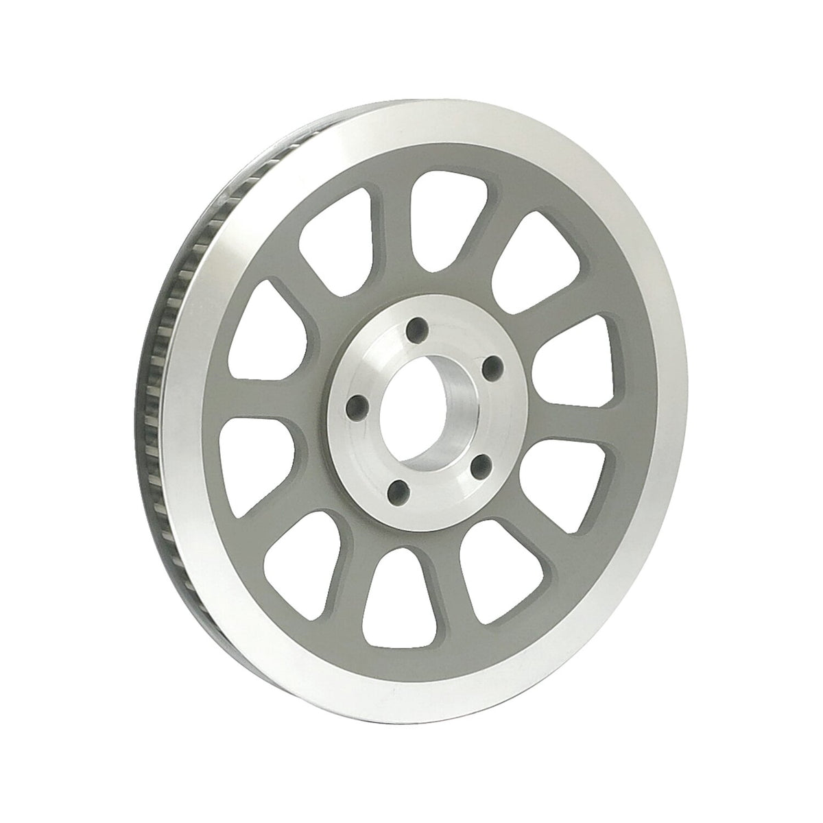 MCS Reproduction OEM style wheel pulley 66t 20mm belt - Silver