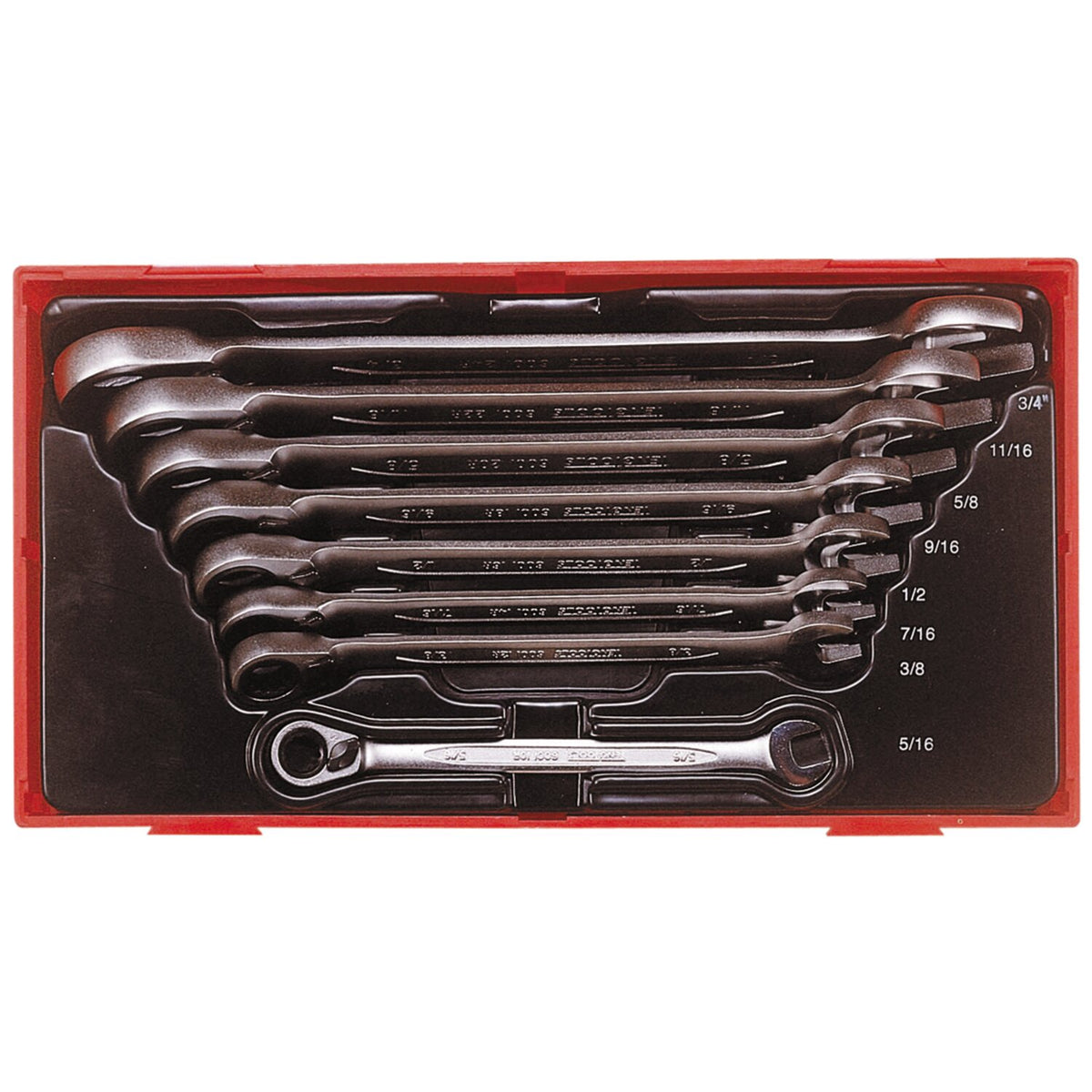 Teng Tools racheting open/box end set
