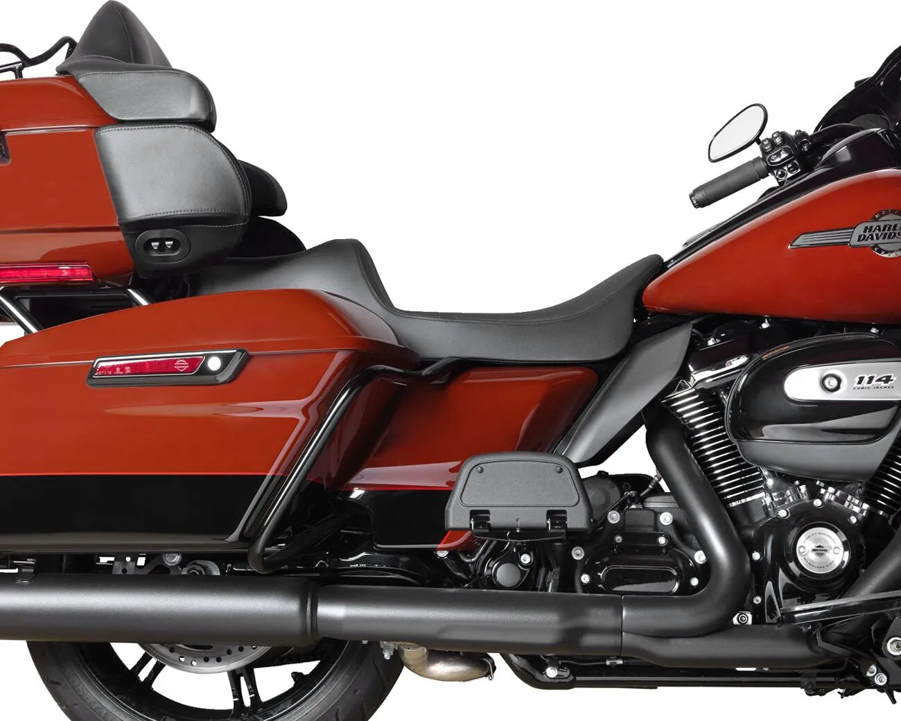 2-Up Drag Specialties Extended Reach Predator Seat - For Harley Davidson