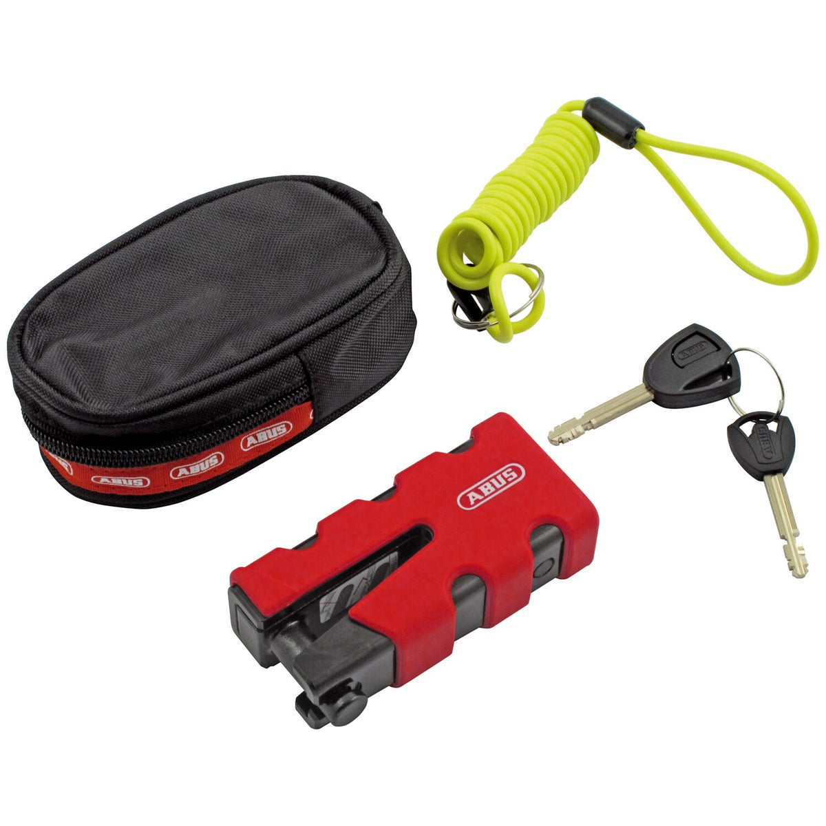 Abus 77 Granit Sledg 'Grip style' disc brake lock - Red