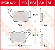 Trw Sh Series Sintrade Bakre Bromsbelägg - Bak