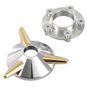 Kustom Tech spinner wheel hub cover - Aluminum & brass