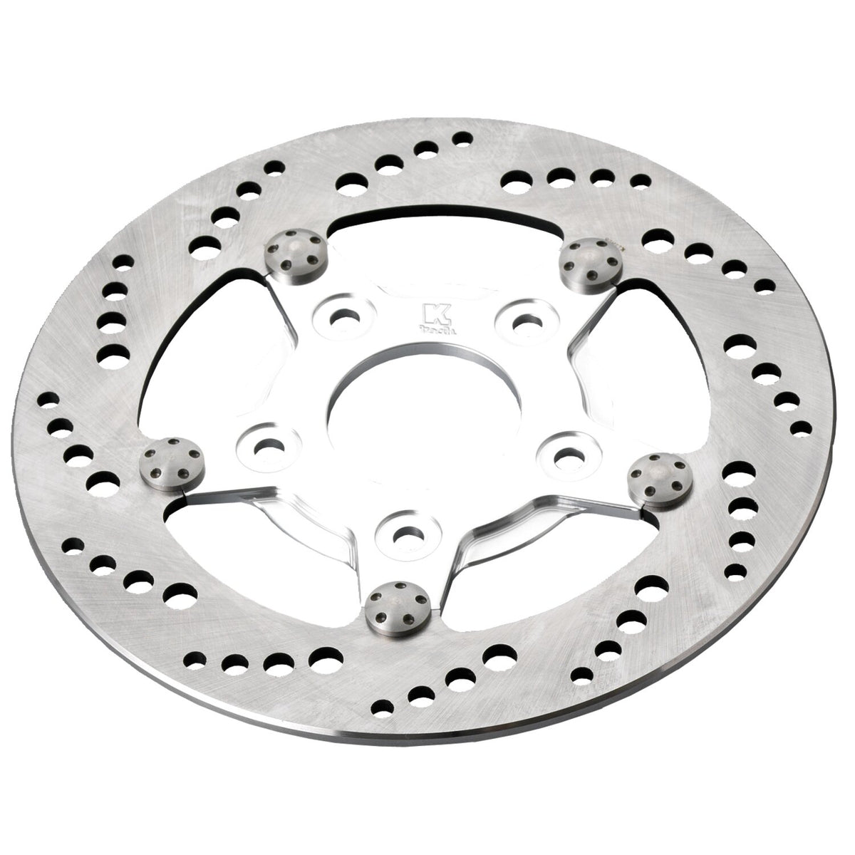 Kustom Tech K-Tech front left brake rotor 8.5" stainless polished center