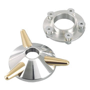 Kustom Tech spinner wheel hub cover - Aluminum & brass
