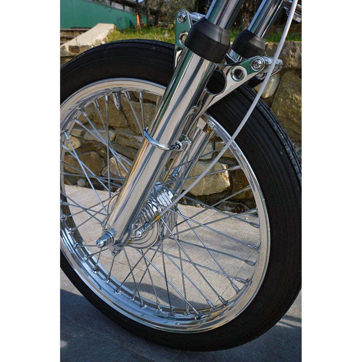 Kustom Tech K-Tech front mini drum brake kit - For hydr - forks