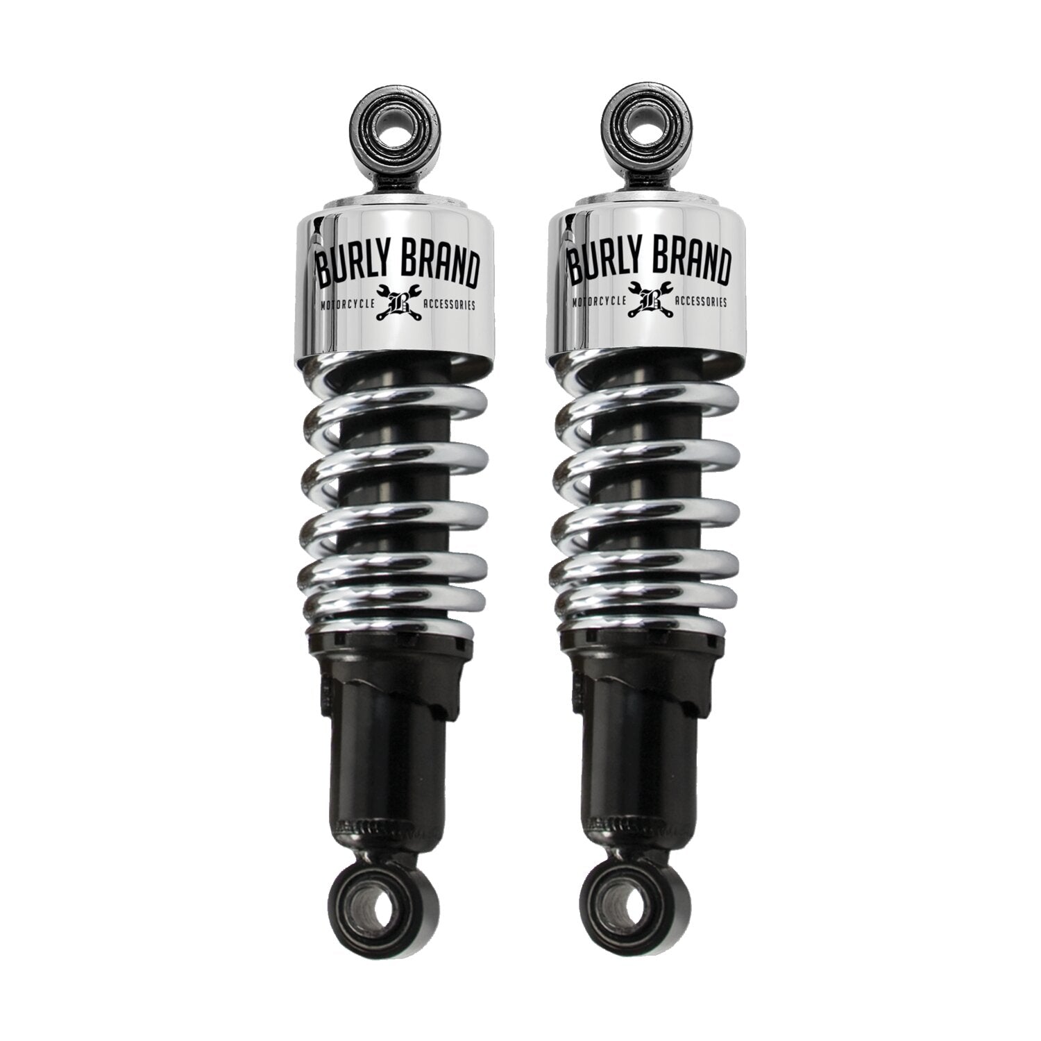 Burly Slammer 10.5" lowering shocks - Chrome