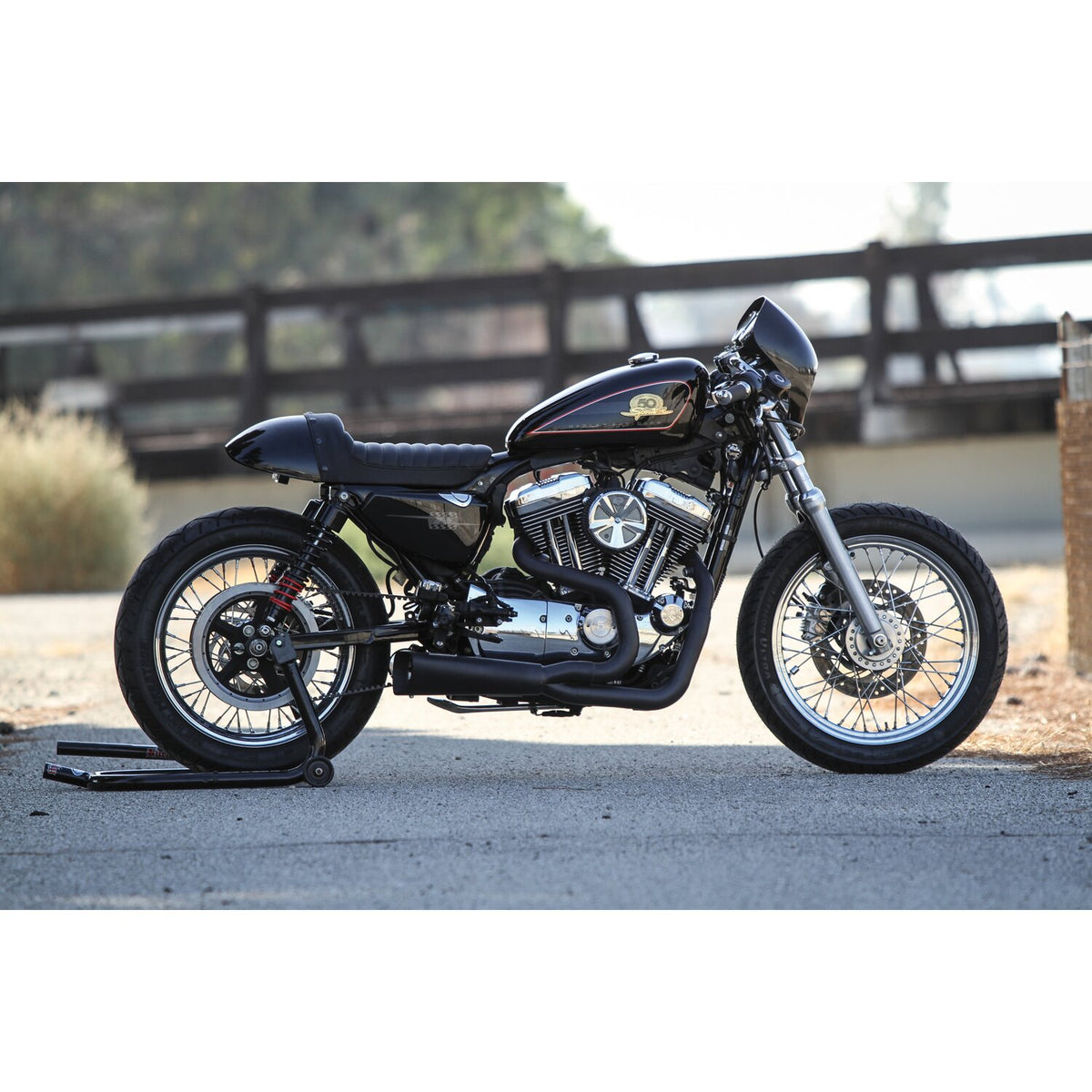 Burly Sportster cafe tail section - Paintable cowl