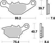Moto-master Nitro Sintered Brake Pads For Mx/enduro - Rear