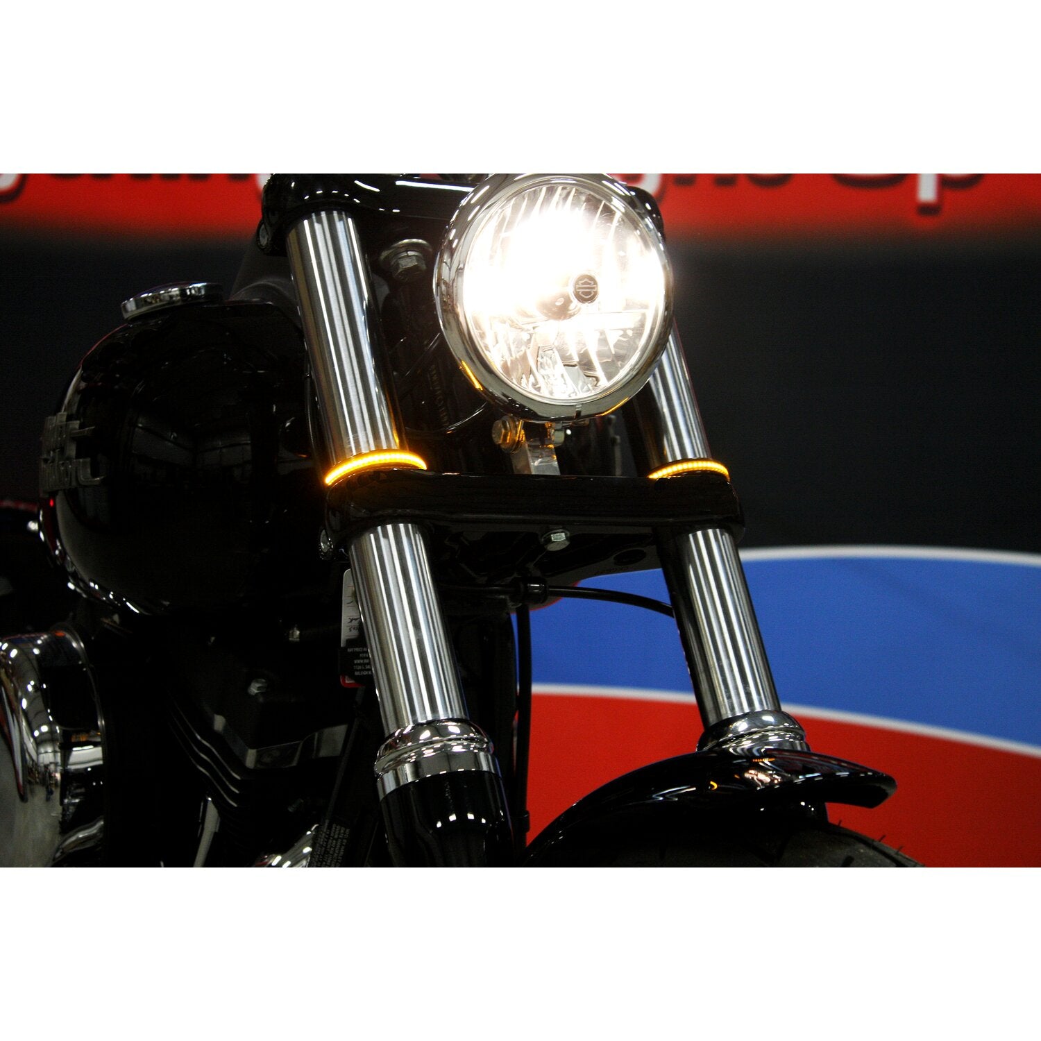 Custom Dynamics Eclipze® LED fork wrap around turn signal