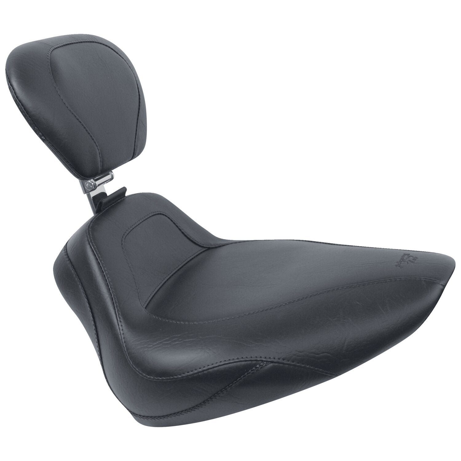 Mustang Sport Touring solo seat with rider backrest