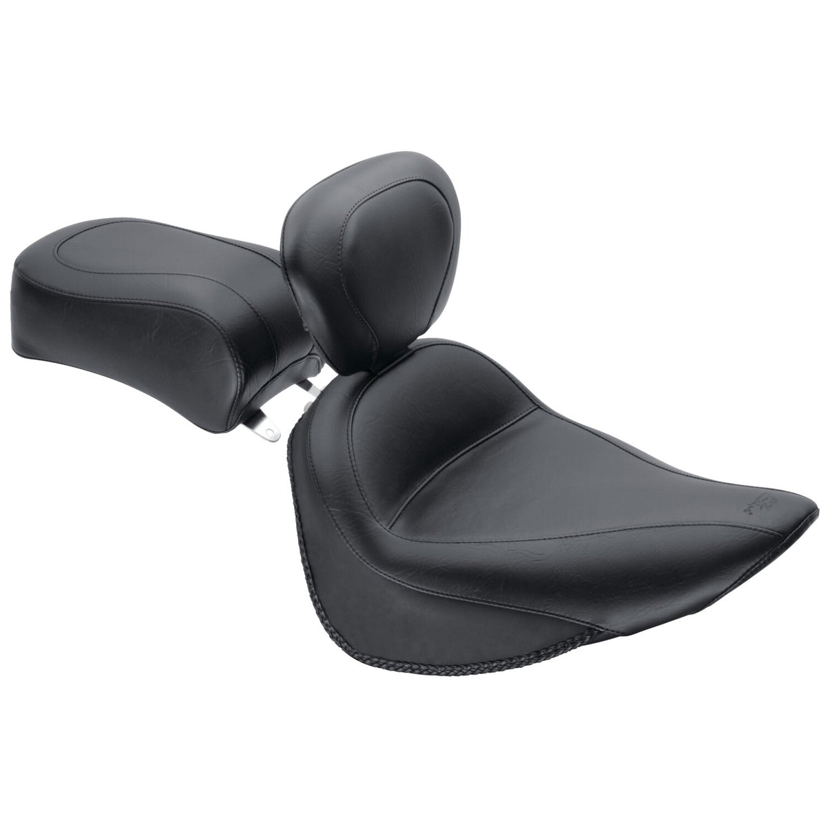 Mustang Standard Touring solo seat - With rider backrest