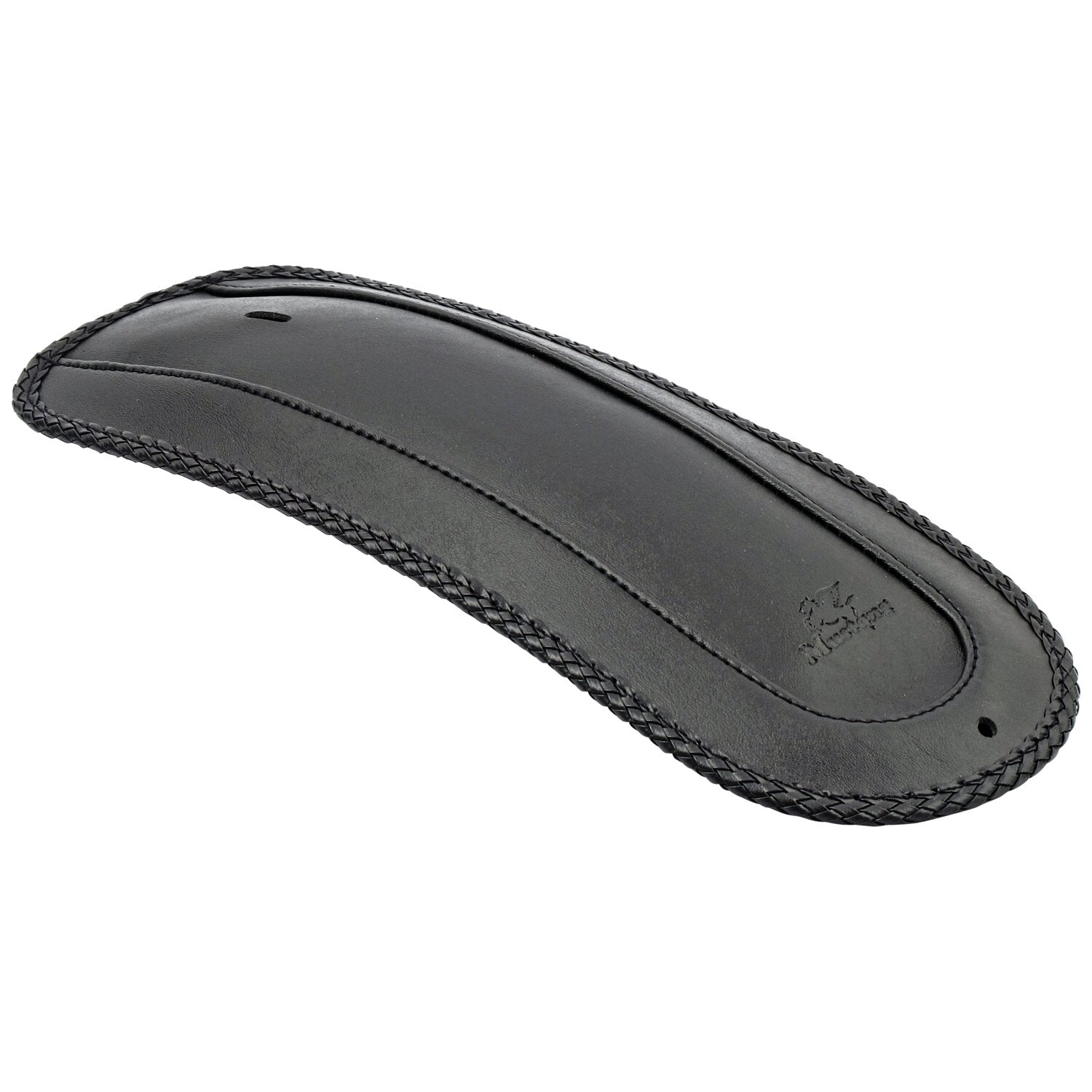 Mustang rear fender bib - Plain with braided edges