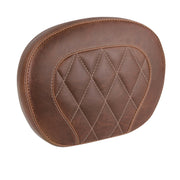 Mustang setback sissy bar pad - Brown - Diamond