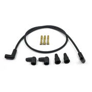 Compu-Fire 8mm spark plug 2 wire set universal - Black