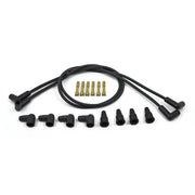 Compu-Fire 8mm spark plug 4 wire set universal - Black