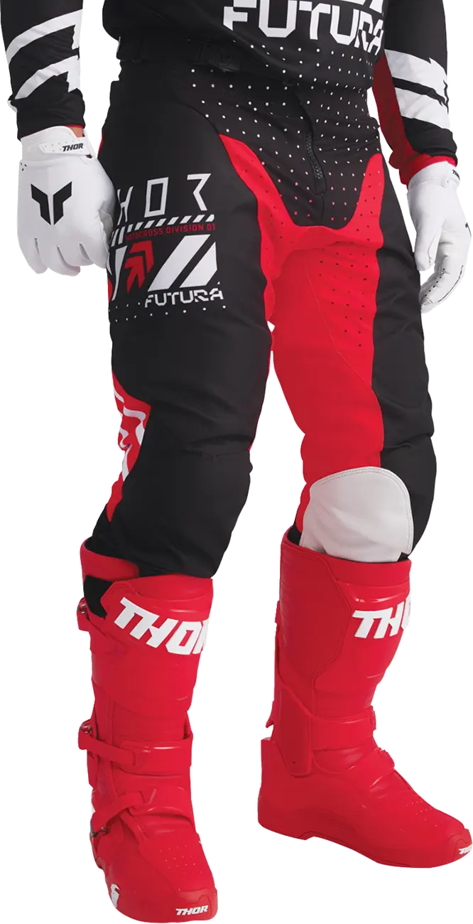 Thor Radial MX Boots Red